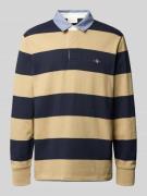 Gant Sweatshirt mit gerippten Ärmelabschlüssen in Beige, Größe L