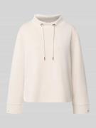 monari Sweatshirt mit Kordelzug und Label-Detail in Beige, Größe 38
