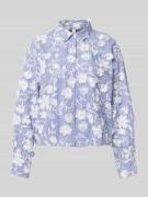 YAS Regular Fit Hemdbluse mit floralen Stickereien Modell 'MEMLY' in H...