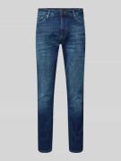 Jack & Jones Regular Fit Jeans mit Knopfverschluss Modell 'CLARK' in J...