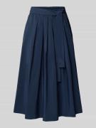 Weekend Max Mara Ausgestellter Midi-Rock mit Taillengürtel in Marine, ...
