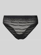 Sloggi Slip aus graphischer Spitze Modell 'Lenzing’s Tencel™' in Black...