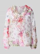 Only Regular Fit Bluse mit Volants Modell 'MILLA' in Offwhite, Größe L