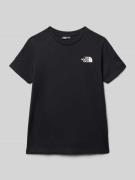 The North Face Regular Fit T-Shirt mit Logo-Print Modell 'DOME' in Bla...