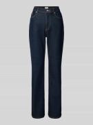 Jake*s Casual Bootcut Jeans im 5-Pocket-Design in Dunkelblau, Größe 34