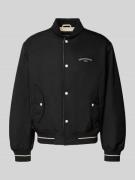 Emporio Armani Bomberjacke mit Stehkragen in Black, Größe 50