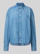 Polo Ralph Lauren Regular Fit Jeansbluse mit Logo-Stitching in Jeansbl...