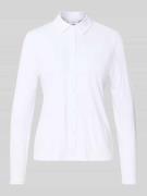 comma Slim Fit Hemdbluse mit durchgehender Knopfleiste in Weiss, Größe...