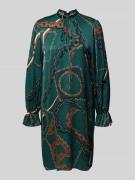 ONLY & SONS Knielanges Kleid mit Schlüsselloch-Ausschnitt in Dunkelgru...