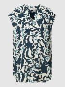 Part Two Blusenshirt mit Streifenmuster in Marine, Größe 42