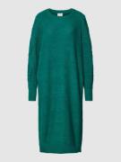 ICHI Knielanges Strickkleid mit Rundhalsausschnitt Modell 'Andosa' in ...