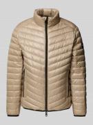 Tom Tailor Regular Fit Steppjacke mit Mesh-Details in Sand, Größe L