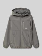 Jack & Jones Jacke mit Label-Print Modell 'THEO' in Mittelgrau, Größe ...