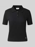 Calvin Klein Jeans Slim Fit Poloshirt mit Label-Detail in Black, Größe...