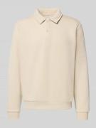 Jack & Jones Sweatshirt mit Kentkragen Modell 'BRADLEY' in Beige, Größ...