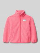 Only Regular Fit Sweatjacke aus Teddyfell Modell 'EVA' in Pink, Größe ...
