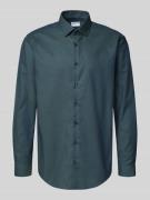 Jake*s Regular Fit Business-Hemd mit Kentkragen in Bottle, Größe 39/40