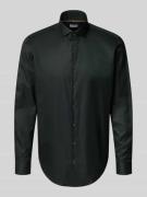 Jake*s Regular Fit Business-Hemd mit Knopfleiste in Dunkelgruen, Größe...