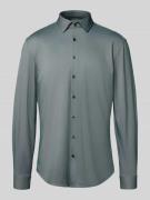 Jake*s Slim Fit Business-Hemd mit Kentkragen in Dunkelgruen, Größe 37/...