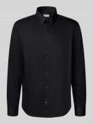 Jake*s Regular Fit Business-Hemd mit Kentkragen in Black, Größe 37/38