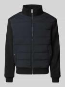 Christian Berg Men Steppjacke mit Stehkragen in Black, Größe 3XL