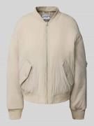 Jake*s Casual Jacke mit Stehkragen in Mud, Größe 34