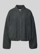 Jake*s Casual Bomberjacke mit Woll-Anteil in Mittelgrau Melange, Größe...