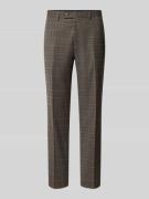 Christian Berg Men Regular Fit Stoffhose mit Woll-Anteil in Mittelbrau...