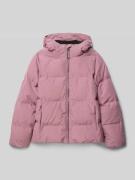 Killtec Regular Fit Steppjacke mit Logo-Patch in Rosa, Größe 164