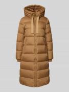 Marc O'Polo Regular Fit Daunenmantel mit Kapuze in Sand, Größe 34