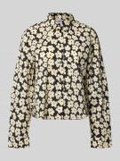 Jake*s Casual Hemdbluse mit Knopfleiste in Black, Größe 34