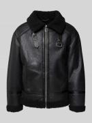 Lindbergh Jacke in Leder-Optik in Black, Größe S