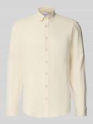 Lindbergh Freizeithemd mit Button-Down-Kragen in Sand, Größe M