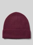 Christian Berg Woman Mütze aus reinem Kaschmir in Strick-Optik in Bord...