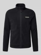 Napapijri Sweatjacke mit Label-Print in Black, Größe L