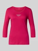 Christian Berg Woman Longsleeve mit Ziersteinbesatz in Fuchsia, Größe ...