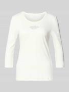 Christian Berg Woman Longsleeve mit Ziersteinbesatz in Offwhite, Größe...