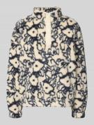 Jake*s Casual Sherpa Jacket mit Stehkragen in Ecru, Größe S