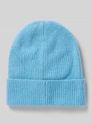 ICHI Strickmütze mit breitem Umschlag Modell 'IAIVO' in Bleu, Größe 1