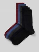 MCNEAL Socken mit elastischem Rippenbündchen im 5er-Pack in Dunkelrot,...