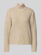 ICHI Strickpullover mit Stehkragen und überschnittenen Schultern in Be...