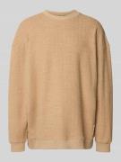 Scotch & Soda Oversized Sweatshirt mit Logo-Patch in Camel, Größe L