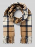 Barbour Schal mit Tartan-Muster Modell 'HAILES' in Camel, Größe 1