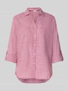 Tom Tailor Regular Fit Hemdbluse aus reiner Baumwolle in Pink, Größe 4...