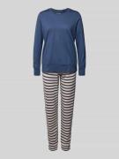 Schiesser Regular Fit Pyjama aus reiner Baumwolle Modell 'Schlafan' in...