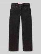 Levi’s® Kids Straight Leg Jeans im 5-Pocket-Design in Black, Größe 140