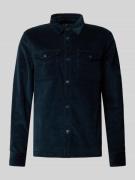 Barbour Regular Fit Cordhemd aus Baumwoll-Mix in Marine, Größe L