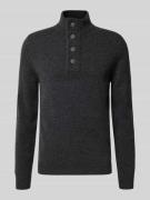 Barbour Regular Fit Troyer aus reiner Wolle in Anthrazit, Größe M