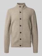 Barbour Regular Fit Strickjacke aus echter Wolle in Hellgrau, Größe XX...