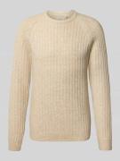 Blend Regular Fit Strickpullover mit Woll-Anteil Modell 'DEXTER' in Of...